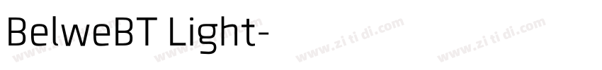 BelweBT Light字体转换